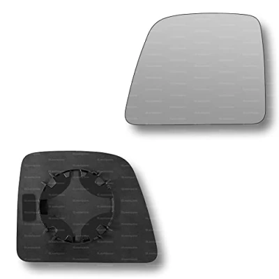 Image of Less4spares Replacement Wing Mirror Glass Left Compatible with Ford Transit Connect 2014 2018 CLIP ON Passnager Near Side N/S Convex