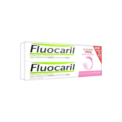 Image of Fluocaril Bi Fluorinated Sensitive Teeth Toothpaste 2 x 75ml
