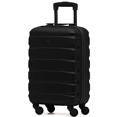 Image of Flight Knight Lightweight 4 Wheel ABS Hard Case Suitcases Cabin Carry On Hand Luggage Approved for Over 100 Airlines Including easyJet, British Airways, RyanAir, Virgin Atlantic, Emirates &amp; Many More