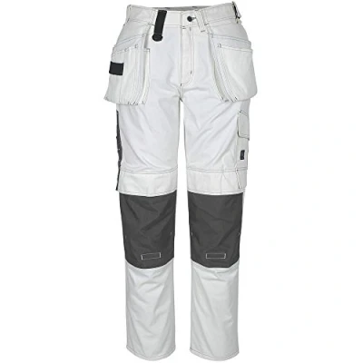 Image of Mascot 06131 630 06 90C45 Size L90cm/C45 &quot;Atlanta&quot; Craftsmen&#039;s Trousers White