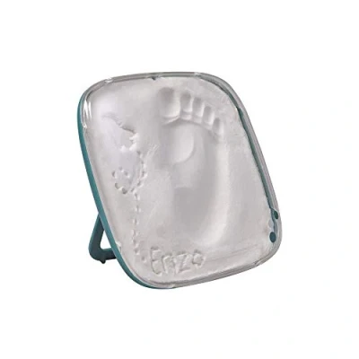 Image of Baby Art Hello Handprint and Footprint Kit, Hand &amp; Foot Clay Print Keepsake for Boys Girls, Shower Gifts Mum, New Gift, Nursery Decor, color Green