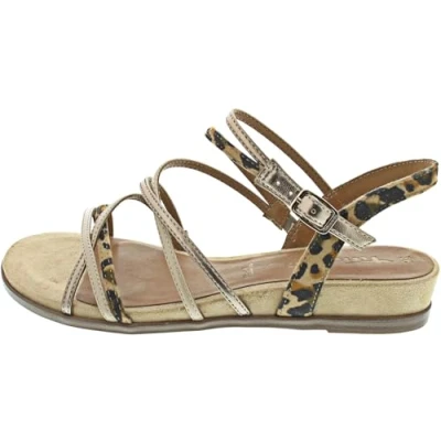 Image of Tamaris Women&#039;s 1 28103 42 Sandal, Tan Comb, 4 UK