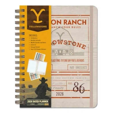 Image of 2026 Yellowstone: The Dutton Ranch 13 Month Weekly Planner