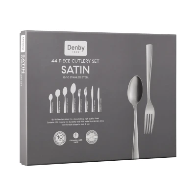 Image of Denby Satin 44 Piece Cutlery Set