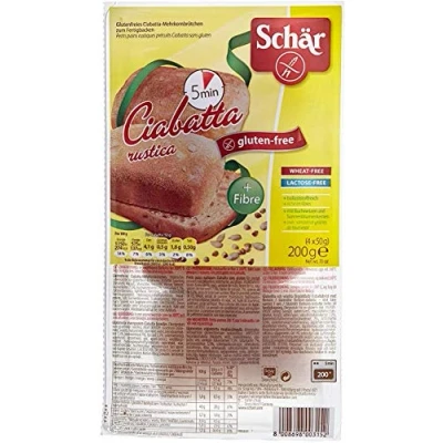 Image of Schar Gluten Free Rolls (Brown Ciabatta 2 x 4pk)