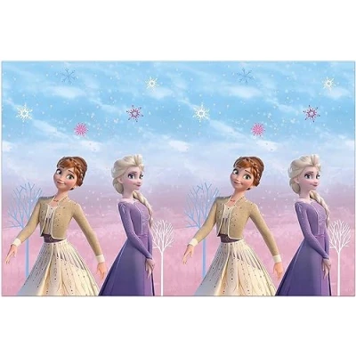 Image of Procos Frozen 2 Wind Spirit 93841 Tablecloth 120 x 180 cm Plastic Wipe Clean Birthday Theme Party