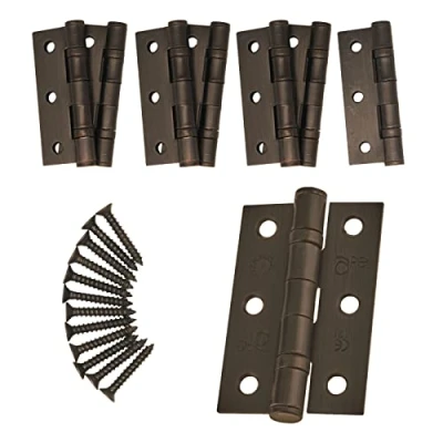 Image of Door Hinge 3&quot; / 76mm Dark Bronze Ball Bearing Washer CE Grade 7 for Fire 4 Pair