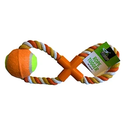 Image of Dog Rope Toy Tugger Ball Training
