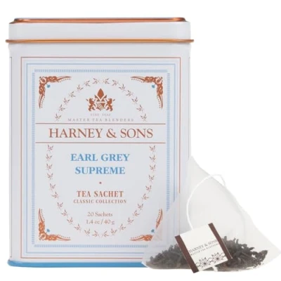 Image of Harney &amp; Sons, Earl Grey Supreme, 20 Sachets, 1.4 oz (40 g)