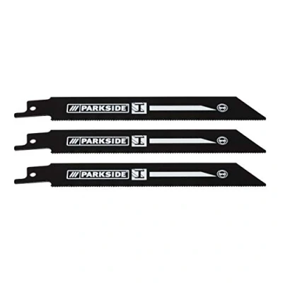 Image of Metal saw blade set, 3 pieces, (HSS 150/18 TPI) for Parkside 4 in 1 combination device PKGA 14.4 A1 LIDL IAN 110037 (3)