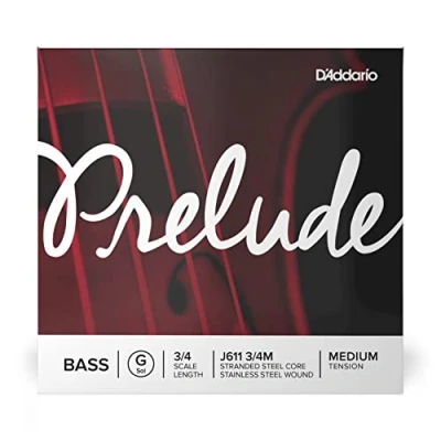 Image of D&#039;Addario Prelude 3/4 Scale Medium Tension Single G String for Bass Guitar