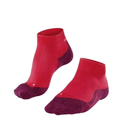 Image of FALKE Women&#039;s RU4 Light Performance Short W SSO Lyocell Functional Yarn Anti Blister 1 Pair Running Socks, Red (Rose 8564), 2.5 3.5