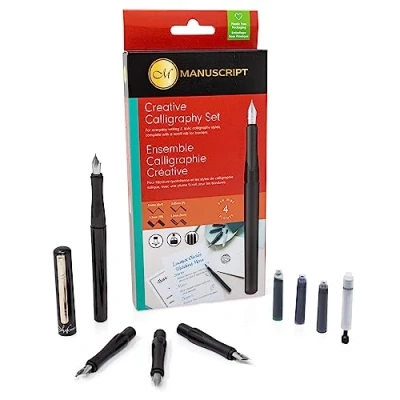Image of MANUSCRIPT Creative Calligraphy Writing Pen Set with a Nib Switch Facility for Everyday and Italic Style