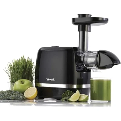 Image of Omega Juicer H3000R Slow Masticating Extractor, 150 Watt, Black