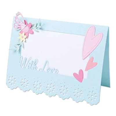 Image of Sizzix Thinlits Die Set 11PK Lace Card Base by Olivia Rose, 665474, Multicolour, One Size