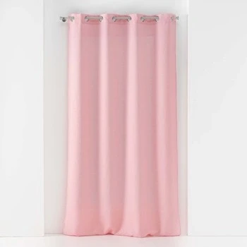 Image of Douceur d intérieur PANNEAU A OEILLETS 140 x 240 CM VOILE TISSE SOANE ROSE &#039;s Sheer curtains in Pink