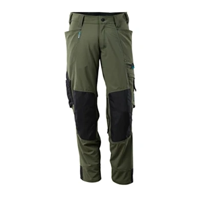Image of Mascot 17179 311 33 82C48 Trousers with Kneepad Pockets, Moss Green,