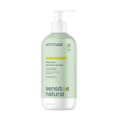 Image of ATTITUDE Body Lotion for Sensitive Skin with Oat and Avocado Oil, EWG Verified Moisturizer, Dermatologically Tested, Vegan, 473 mL