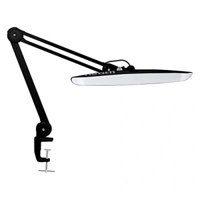 Image of Neatfi XL 2,200 Lumens LED Desk Lamp with Clamp, 24W Bright Task Lamp, 51CM Wide Lamps, 4 Level Brightness, Dimmable, Eye Caring Light for Bedroom &amp; Office (CCT Black)