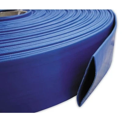 Image of Lay Flat 1&quot; / 25mm Water Discharge Aqua Hose Pipe Pump Irrigation PVC 2 6 BAR 100m