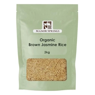 Image of Organic Brown Jasmine Rice 2kg by Manor Springs