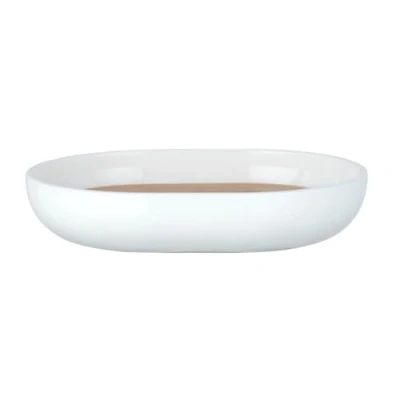 Image of WENKO 23348100 Soap dish Posa White tray, Plastic, 12 x 2.5 9 cm,