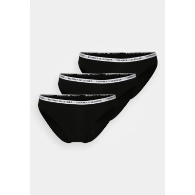 Image of Tommy Hilfiger 3 PACK Briefs, Women&#039;s, Size: Medium, Black