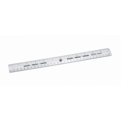 Image of 5 Star Office Ruler Plastic 300mm Clear [Pack 10]