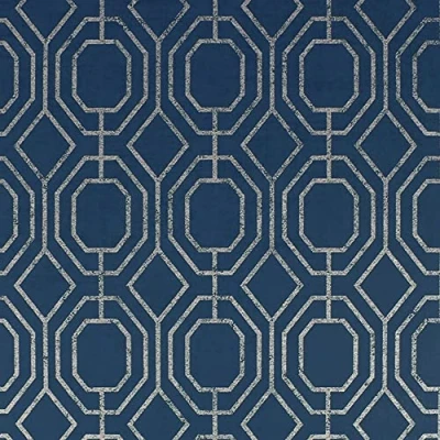 Image of Superfresco Easy Luxe Geo Navy Wallpaper