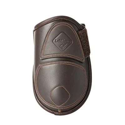 Image of LeMieux Capella Fetlock Horse Boots Protective Gear and Training Equipment Equine Boots, Wraps &amp; Accessories (Brown/Size 3)