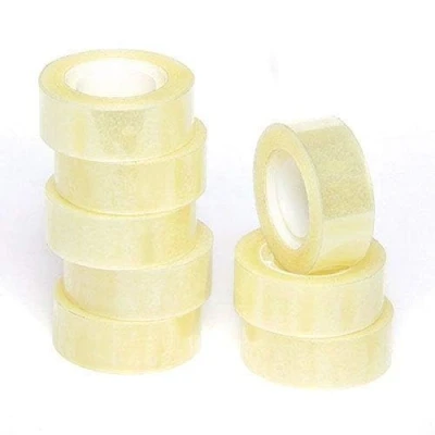 Image of indigo® Clear Gift Wrap Tape 19mm x 33m Perfect for wrapping Christmas and Birthday gifts Tissue (3 Rolls)