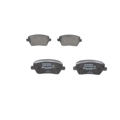 Image of 410608481R, 8450039640 Brake pad set BOSCH 0 986 494 856 Low Metallic with anti squeak plate