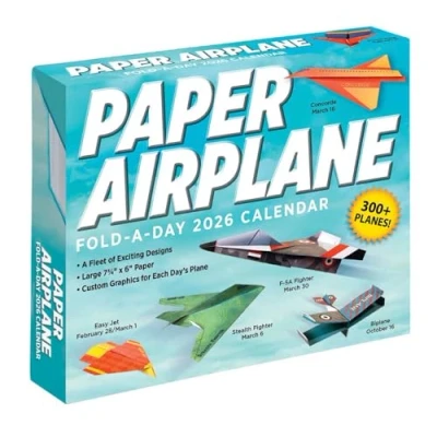 Image of Paper Airplane Desk Calendar 2026