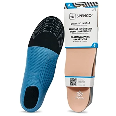 Image of Spenco Diabetic Insole Trim to Fit for Cushioning, Reduced Friction, Foot discomfort and All Day Comfort Men&#039;s 7 13