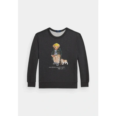 Image of Polo Ralph Lauren BEAR KNIT Sweatshirt girls&#039;s Children&#039;s in Grey