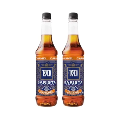 Image of Tate &amp; Lyle Caramel Coffee Syrup 750ml Fairtrade (2 Bottles, No Pump)