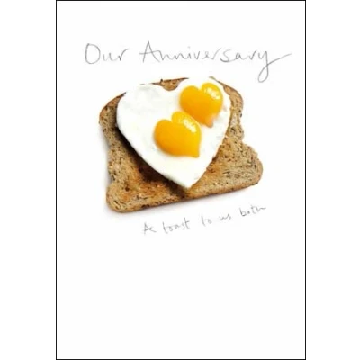 Image of Woodmansterne Xiss Our Anniversary Card Sunny Side Up
