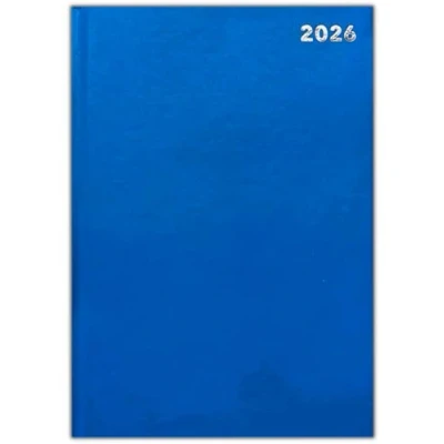 Image of 2025 A4 2 Page Per Day Appointment Diary Hardback Office (Blue)