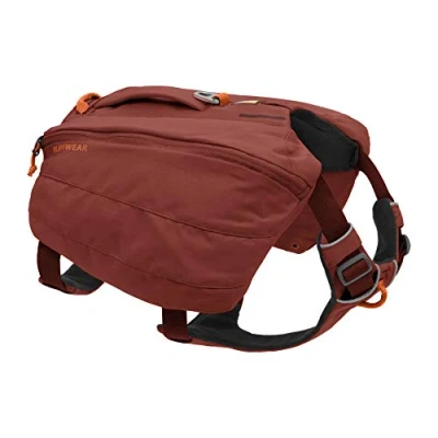 Image of RUFFWEAR Dog Rucksack, Comfortable Saddlebag for Day Hikes and Extended Wear, Large to Very Breeds, Front Range Pack, Red Clay, Large/X Large…