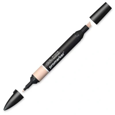 Image of Winsor &amp; Newton 0203626 ProMarker Professional Layout Marker 2 Tips, Fine Wide for Drawings, Design Layouts Muted Pink
