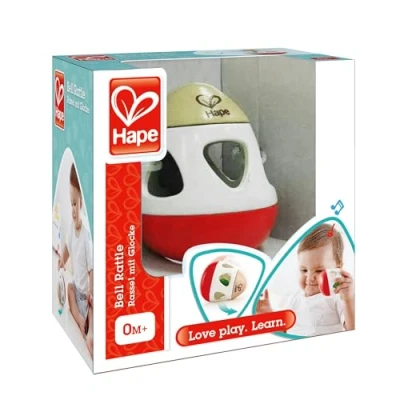 Image of Egg Shaped Bell Rattle Suitable for Newborn Babies