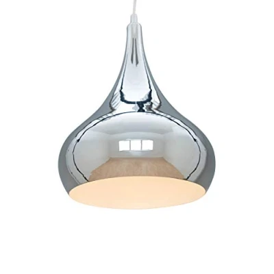 Image of Modern Designer Teardrop Ceiling Pendant Light Chrome Large