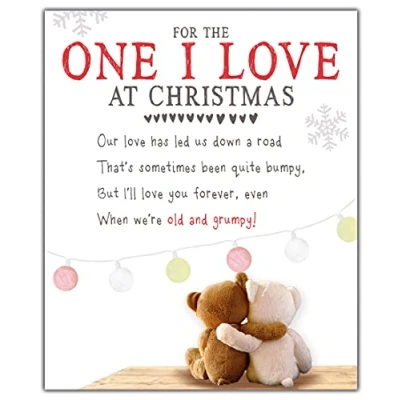 Image of One I Love Christmas Card, Nice Words Cards, Xmas Card Love, For Romantic Cards