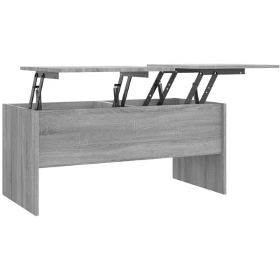 Image of vidaXL Coffee Table Grey Sonoma 102x50.5x46.5 cm Engineered Wood