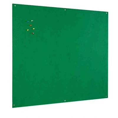 Image of Bi Office Notice Board, Green Felt, Unframed, 180 x 120 cm