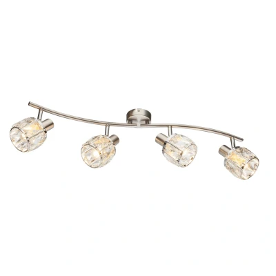 Image of Kris Ceiling Spotlight Bar Nickel Matt 4x E14