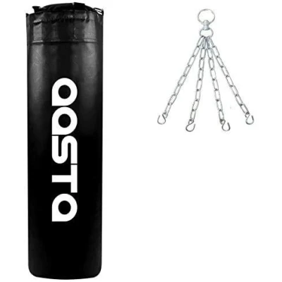 Image of 4 Feet Filled Punch Bag, MMA Kick Boxing, UFC, Hanging Punching Bag Chain