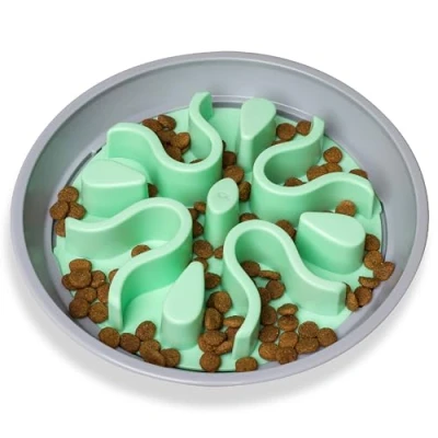 Image of Outward Hound Fun Feeder Wobble Slo Bowl Slow Dog With Insert No Bloat Choke One Size Multicolor