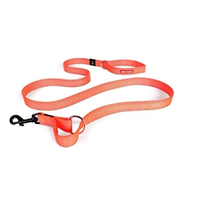 Image of EZYDOG Vario 4 Multi function Dog Lead 3 6 Foot Adjustable Lead, Training Reflective Webbing, Small Dogs, Medium Large Sturdy (Orange)