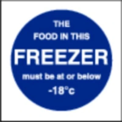 Image of Stalwart L839 Food In This Freezer Sign, 100 mm x